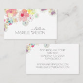 Whimsical Waterverf Painted Chilcare  Visitekaartje (Voorkant / Achterkant)