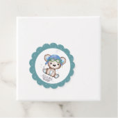 Whimsical Waterverf Pilot Teddy Bear Bedankjes Labels (In situ)