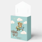 Whimsical Waterverf Pilot Teddy Bear Dank u Bedankdoosjes (Geopend)