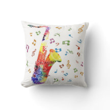 Whimsical Waterverf Saxophone