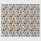 Whimsical Waterverf Schilderij van Speelse Daisies Cadeaupapier (Vlak)