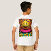 Whimsical Waterverf Smile T-shirt (Achterkant volledig)