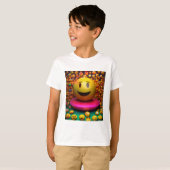 Whimsical Waterverf Smile T-shirt (Voorkant volledig)
