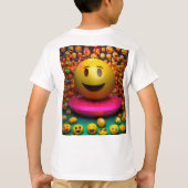 Whimsical Waterverf Smile T-shirt (Achterkant)