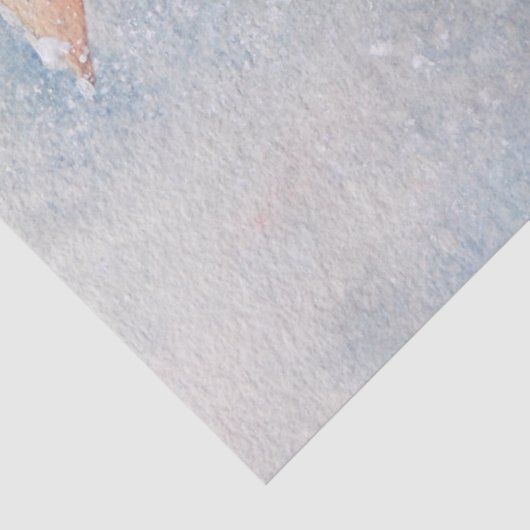 Whimsical Waterverf Stars Balls op kerstboom Tissuepapier (Detail)