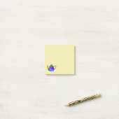 Whimsical waterverf teapot post-it® notes (Op bureau)