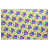 Whimsical waterverf teapot stof (Fat Quarter)