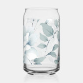 Whimsical Waterverf Tuin Bloemenpatroon Blikvorm Glas (Achterkant)