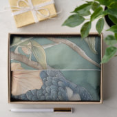 Whimsical Waterverf Tuin met Vogels Decoupage Tissuepapier (Geschenk)