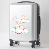Whimsical Waterverf Unicorn Set Sticker (Koffer)