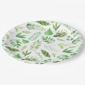 Whimsical Waterverf verliest Greenery | Papieren Bordje (Gekanteld)
