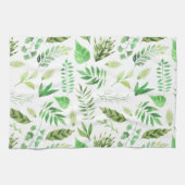 Whimsical Waterverf verliest Greenery | Theedoek (Horizontaal)