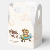Whimsical Waterverf Vliegtuig Teddybeer Bedankdoosjes (Geopend)