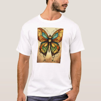 Whimsical Waterverf Vlinders T-shirt - Soft PA