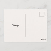 Whimsical Waterverf Vogel Bloemenkunst Briefkaart (Achterkant)