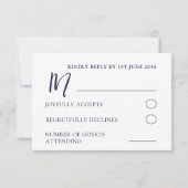 Whimsical Waterverf Wild Flower Kraft Wedding RSVP Kaartje (Achterkant)