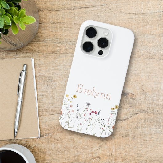 Whimsical Waterverf Wildflower Case-Mate iPhone Case