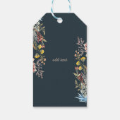 Whimsical Waterverf Wildflower Gedroogd Cadeaulabel (Achterkant)