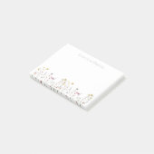 Whimsical Waterverf Wildflower Post-it® Notes (Schuin)