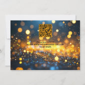 Whimsical Waterverf Winter All-in-One Wedding Kaart (Achterkant)