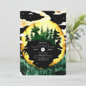 Whimsical Waterverf Woodland Birthday Kaart (Staand voorkant)