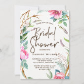 Whimsical Waterverf Wreater Vrijgezellenfeest Kaart (Voorkant)