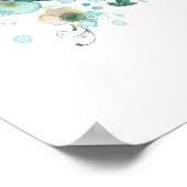 Whimsical Waterverf Zeemeermin Art Print (Hoek)