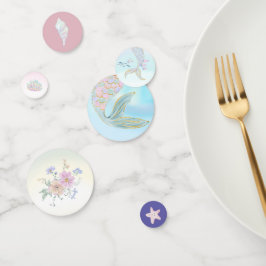 Whimsical Waterverf Zeemeermin Verjaardagsfeest Confetti