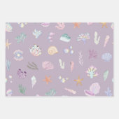 Whimsical Waterverf Zeemeerminnen Onder het Zee Inpakpapier Vel (Voorkant 3)