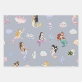 Whimsical Waterverf Zeemeerminnen Onder het Zee Inpakpapier Vel (Voorkant 2)