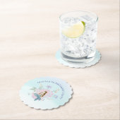 Whimsical Waterverf Zeemeerminnen Onder het Zee Kartonnen Onderzetters (Insitu)