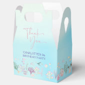 Whimsical Waterverf Zeemeerminnen Verjaardagsfeest Bedankdoosjes (Geopend)