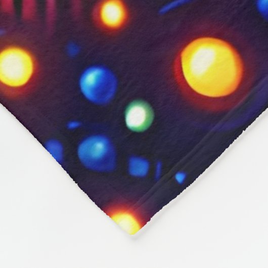 "Whimsical Waves - Levendige oceaankunst" Fleece Deken (Hoek)