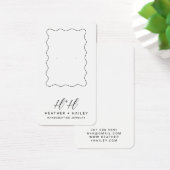 Whimsical Wavy Border Display Kaart (Bureau)