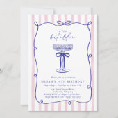 Whimsical Wavy Lijst Tini Bit Ouder 30ste Verjaard Kaart (Voorkant)