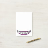 Whimsical We zijn allemaal Mad Hier Smile Post-it® Notes (Op bureau)