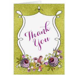 Whimsical Wedding Bedankt | Floralen, Folie FAUX