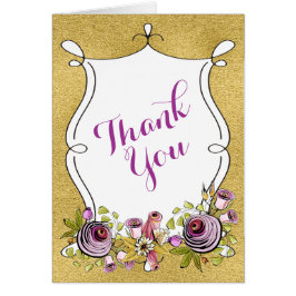 Whimsical Wedding Bedankt | Floralen, Folie FAUX