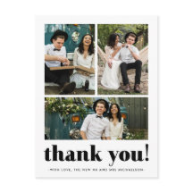 Whimsical Wedding Bedankt Typografie Drie Foto