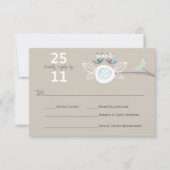 Whimsical Wedding Brown is eigenaar van Branch RSV RSVP Kaartje (Voorkant)