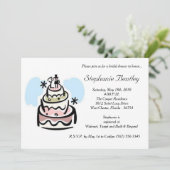 Whimsical Wedding Cake Bridal Shower Kaart (Staand voorkant)