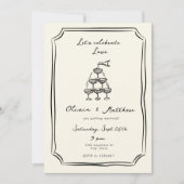 Whimsical Wedding Champagne Tower Kaart (Voorkant)