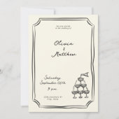 Whimsical Wedding Champagne Tower Kaart (Voorkant)