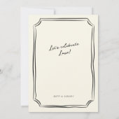 Whimsical Wedding Champagne Tower Kaart (Achterkant)