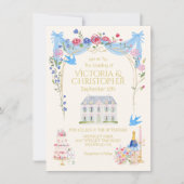 Whimsical Wedding Chateau Mansion Kaart (Voorkant)