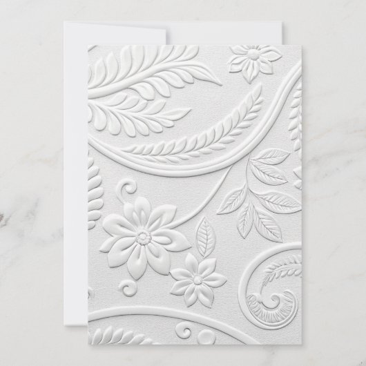 Whimsical  Wedding Dinner Kaart (Achterkant)