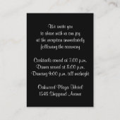 Whimsical Wedding Insert Kaart | FAUX Gold Foil (Achterkant)