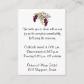 Whimsical Wedding Insert Kaart | FAUX groene Folie (Achterkant)