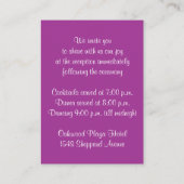 Whimsical Wedding Insert Kaart | Waterverf Florals (Achterkant)