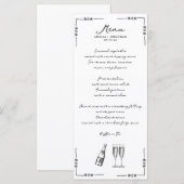 Whimsical Wedding Menu (Voorkant / Achterkant)